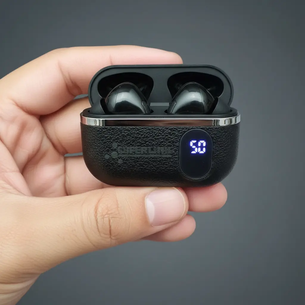 superlink wireless earbuds with led battery display superlink wireless earbuds with led battery display