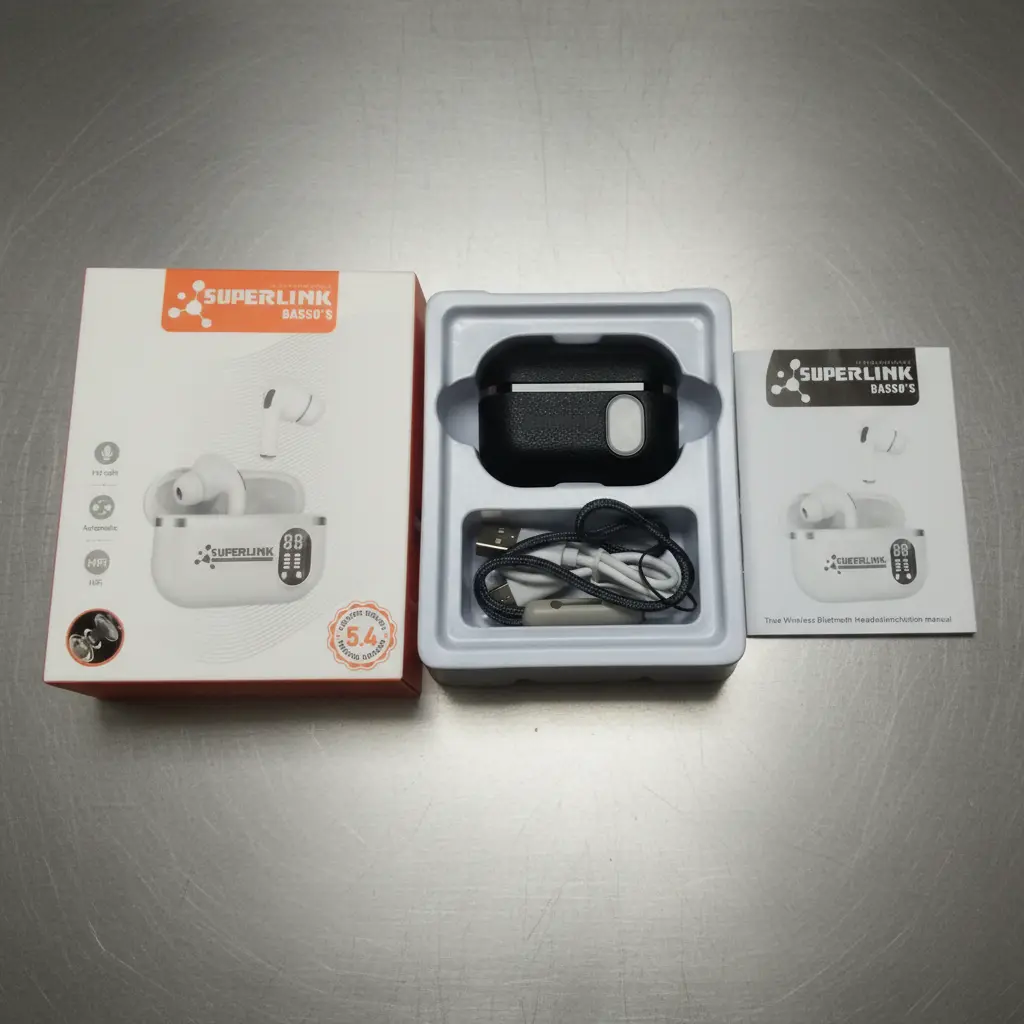 superlink wireless earbuds with led battery display superlink wireless earbuds with led battery display