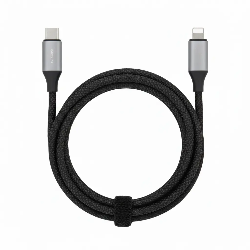 superlink nylon data cable type c to i with led superlink nylon data cable type c to i with led